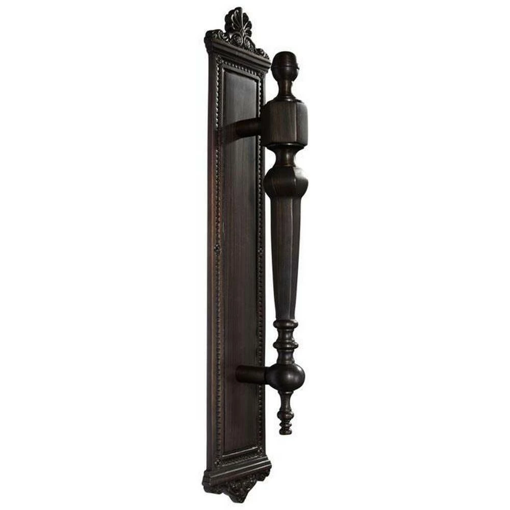 Signature Hardware Opulent 17-1/2 in. Brass Door Pull in Oil Rubbed Bronze