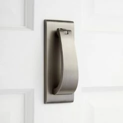 Signature Hardware Spahn Brass Door Knocker in Antique Pewter