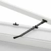 Signature Hardware 10 in. Solid Brass Casement Window Stay in Matte Black