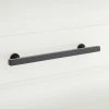 Signature Hardware Diehl 8 in. Rectangular Adjustable Cabinet Pull in Matte Black