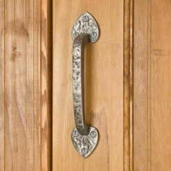 Signature Hardware Spade 8 in. Cast Iron Door Pull in Antique Pewter