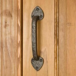Signature Hardware Spade 8 in. Cast Iron Door Pull in Beeswax Iron
