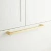 Signature Hardware Hovland 16-1/4 in. Rectangular Appliance Pull in Satin Brass