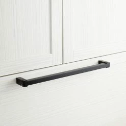 Signature Hardware Hovland 16-1/4 in. Rectangular Appliance Pull in Satin Black