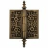 Signature Hardware Rustic 5-1/4 in. Residential Door Hinge in Antique Brass