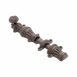 Signature Hardware Adamian 9-5/8 in. Brass Slide Bolt in Antique Brass