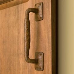 Signature Hardware Sadler 10-1/4 in. Hand Forged Iron Door Pull in Rust