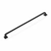 Signature Hardware Klein 12 in. Brass Appliance Pull in Black Powder Coat