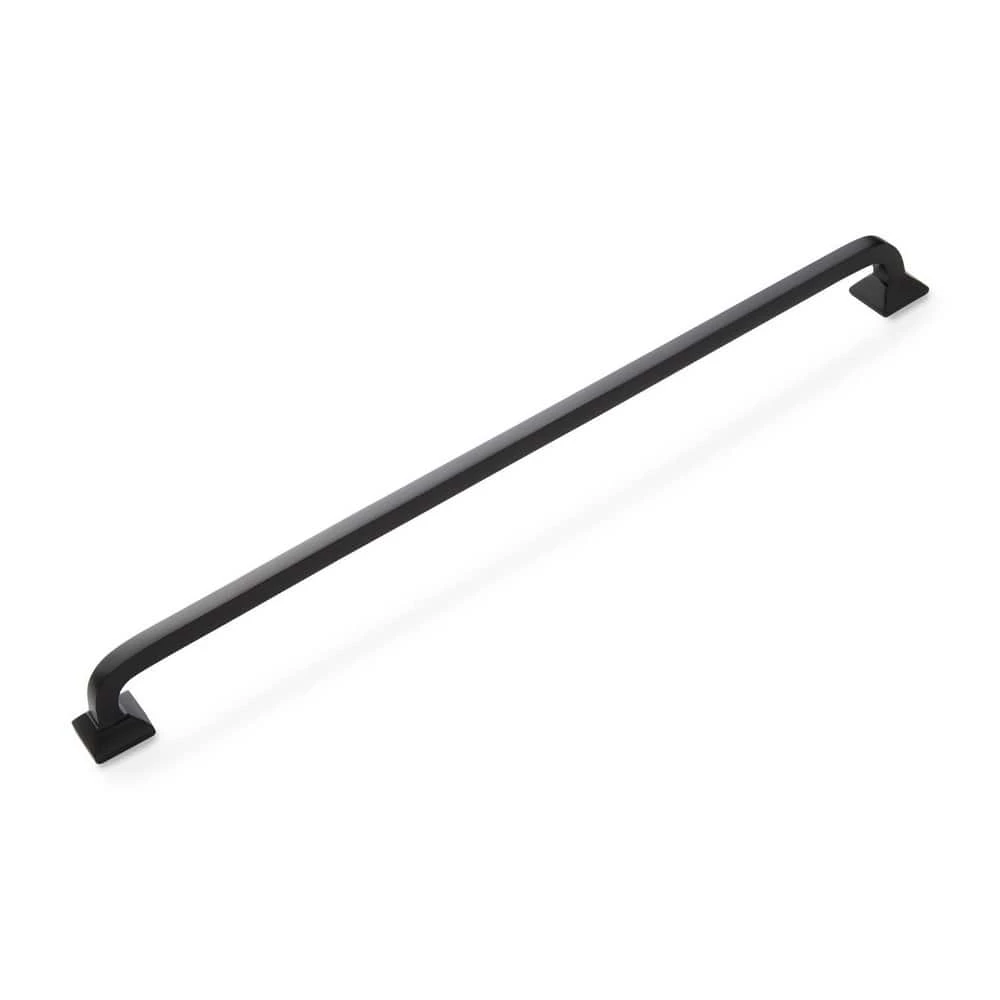 Signature Hardware Klein 12 in. Brass Appliance Pull in Black Powder Coat