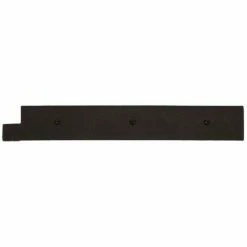 Signature Hardware Rustic 1-7/8 in. Residential Rectangular Iron Hinge Strap in Black Powder Coat