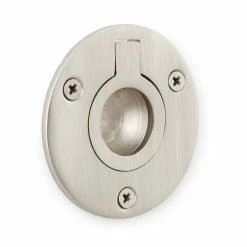 Signature Hardware 2 in. Brass Large Round Recessed Ring Pull in Oil Rubbed Bronze