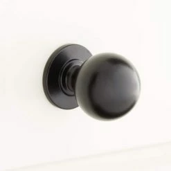 Signature Hardware Rodino 1 in. Brass Round Cabinet Knob in Antique Brass