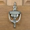 Signature Hardware Vintage 3-1/4 in. Brass Door Knocker in Antique Pewter