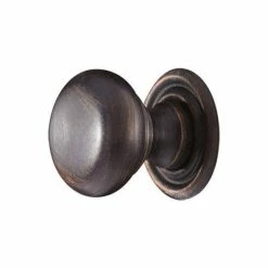 Signature Hardware 3/4 in. Brass Drawer Knob in Oil Rubbed Bronze