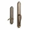 Signature Hardware Marconi Brass Oval Entrance Door Set with Dummy Handle in Satin Brass