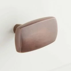 Signature Hardware Avina 1-7/8 in. Brass Rectangular Cabinet Knob in Oil Rubbed Bronze