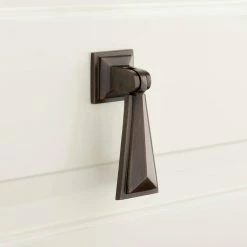 Signature Hardware Bresnick 1 in. Brass Pendant Pull in Antique Copper