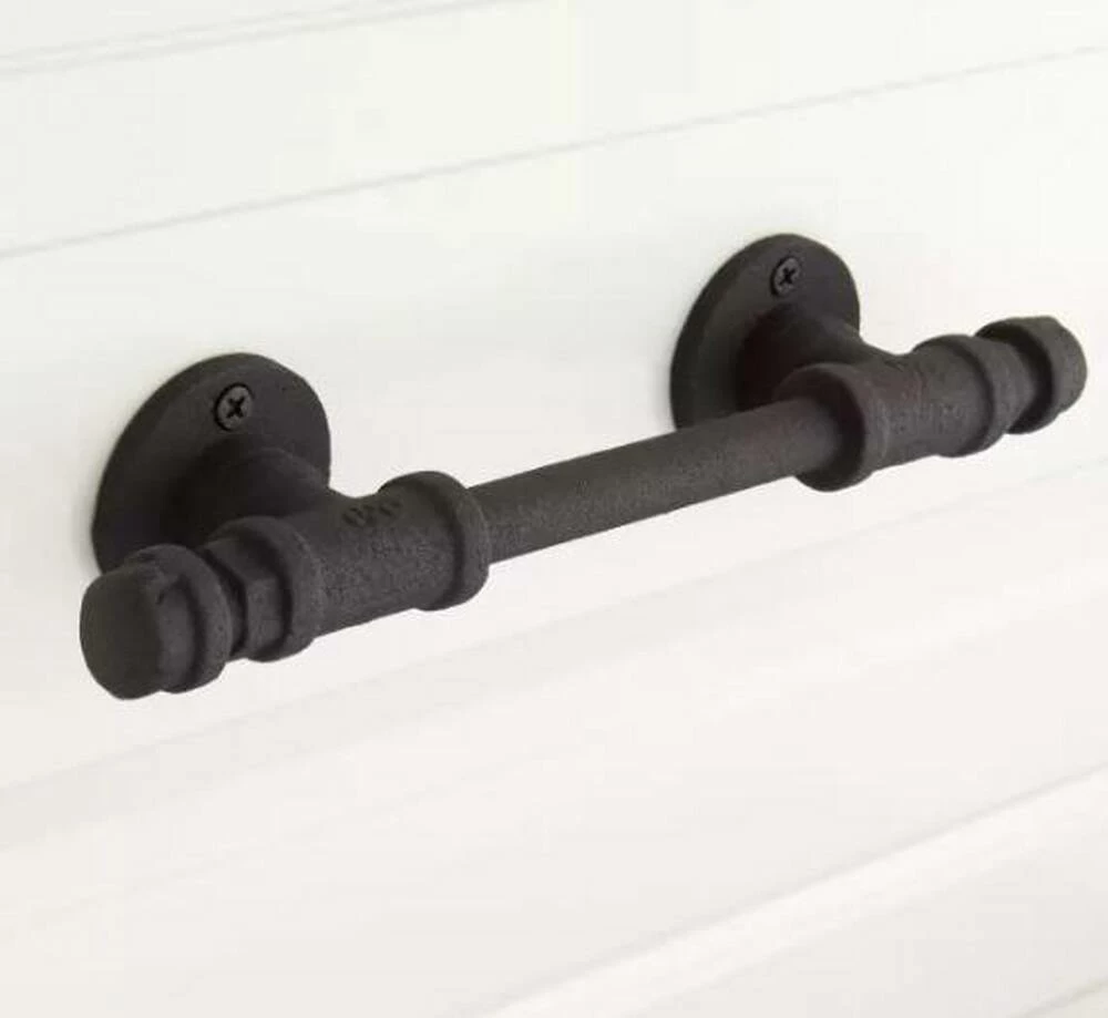 Signature Hardware Keating 5 in. Iron Pull in Black Powder Coat - Image 2