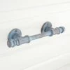 Signature Hardware Keating 5 in. Iron Cabinet Pull in Blue Patina