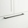 Signature Hardware Lunata 24-5/8 in. Rectangular Appliance Pull in Satin Black