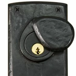 Signature Hardware Ellis Bronze Entrance Door Set with Round Knob in Dark Bronze