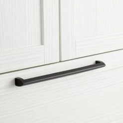 Signature Hardware Rindahl 18-3/8 in. V-shaped Appliance Pull in Matte Black