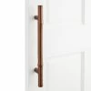 Signature Hardware Bamboo 8 in. Brass Door Pull in Antique Pewter