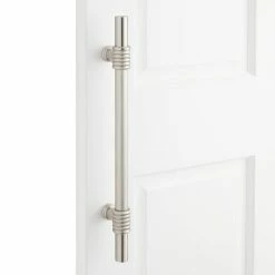 Signature Hardware Bamboo 8 in. Brass Door Pull in Oil Rubbed Bronze