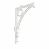 Signature Hardware Opulent 6-1/4 in. Cast Iron Shelf Bracket in Distressed White