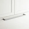 Signature Hardware Masella 25-1/2 in. Rectangular Appliance Pull in Black Nickel with Brushed Nickel