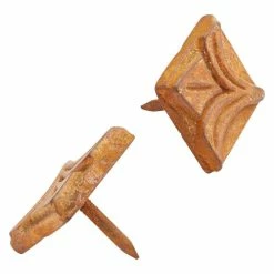 Signature Hardware Lily 1-1/4 in. Hand Forged Iron Clavos in Natural Black