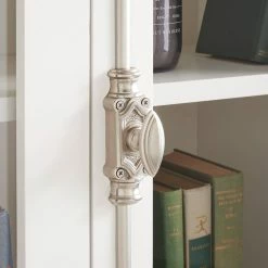 Signature Hardware Barcheski MINI BARCHESKI BRASS CABINET CREMONE BOLT - SATIN NICKEL