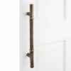 Signature Hardware Bamboo 12 in. Brass Door Pull in Oil Rubbed Bronze
