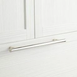 Signature Hardware Avignon 15 in. Cylinder Appliance Pull in Polished Nickel