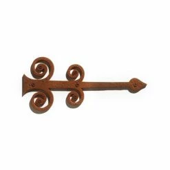 Signature Hardware Iron Door Strap Hinge in Black Powder Coat