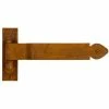 Signature Hardware Glenham 6-1/2 in. Residential Strap Hinge with Pintle in Rust