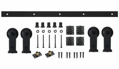Signature Hardware Barn Door Kit in Black