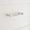 Signature Hardware Strasbourg 6-5/8 in. Solid Brass Cabinet Pull in Polished Nickel with Satin Nickel